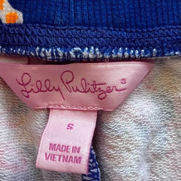 LILLY PULITZER Yasmin Short Brilliant Blue Size Small Preppy Pretty Comfy Cotton - Picture 5 of 10